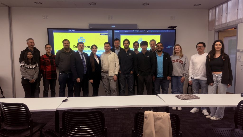 At a recent event hosted by Stanford University, DOBROBAT presented its vision for Ukraine’s long-term recovery and the role of civil society in developing scalable reconstruction systems with international significance.