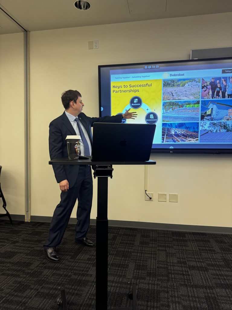 At a recent event hosted by Stanford University, DOBROBAT presented its vision for Ukraine’s long-term recovery and the role of civil society in developing scalable reconstruction systems with international significance.