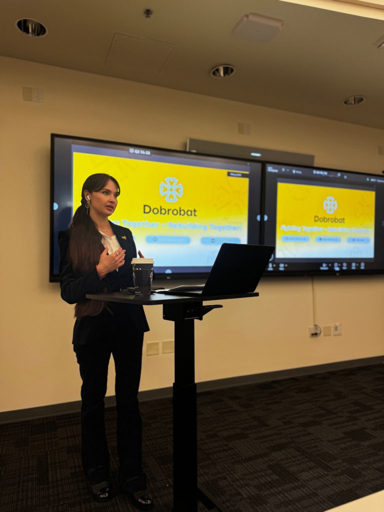 At a recent event hosted by Stanford University, DOBROBAT presented its vision for Ukraine’s long-term recovery and the role of civil society in developing scalable reconstruction systems with international significance.