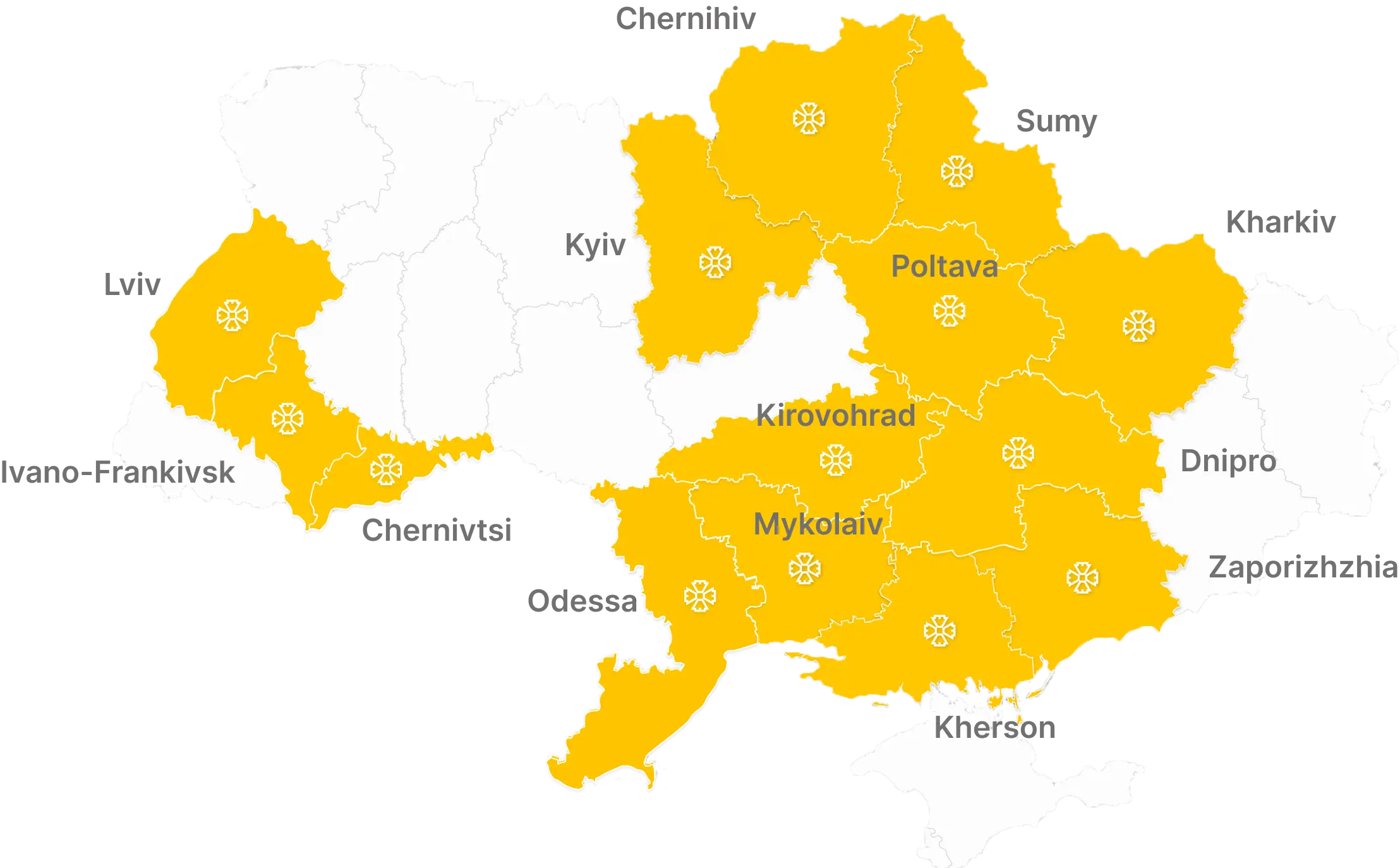 Volunteer centres map
